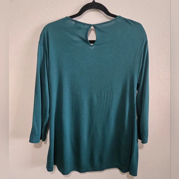 OLD NAVY Teal Long Sleeve Women's Top Size Large - Picture 7 of 11